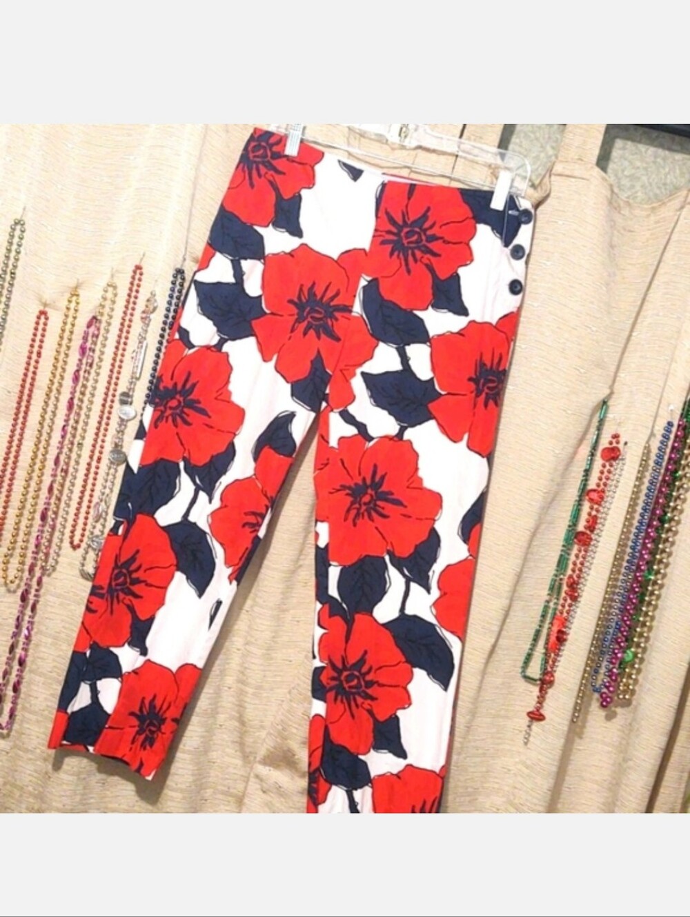 Vintage Tommy Hilfiger Floral Ankle Pants 8